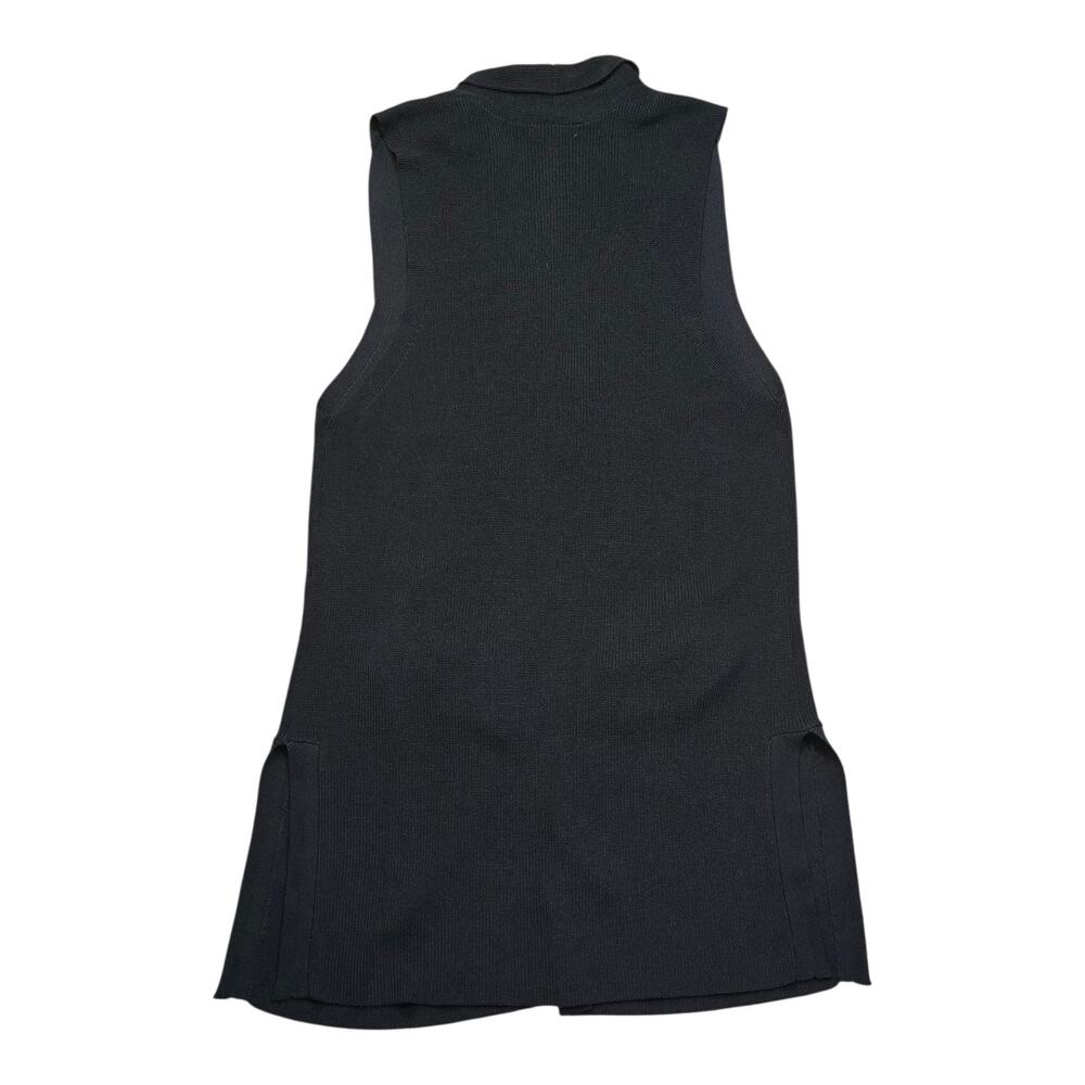 Gibson & Latimer Whimsigoth Corporate Chic Open Front Long Duster Vest 2X - Picture 2 of 5